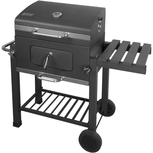FIELDMANN FZG 1008 faszenes grillsütő, fekete, 55,6 x 41,5 cm grillezőfelülettel - 1