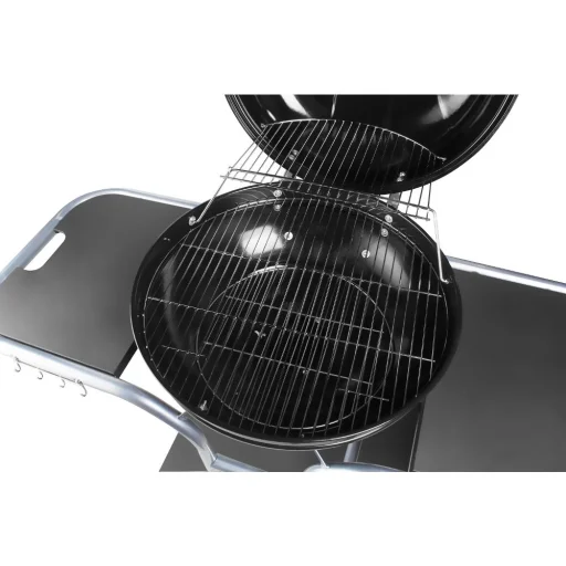 FIELDMANN FZG 1014 faszenes grillsütő, fekete, Ø 54 cm grillezőfelülettel - 4
