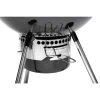 FIELDMANN FZG 1017 faszenes grillsütő fedéllel, hőmérővel, 50,5 cm, fekete thumbnail