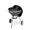 FIELDMANN FZG 1017 faszenes grillsütő fedéllel, hőmérővel, 50,5 cm, fekete thumbnail