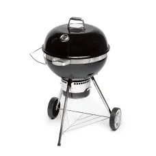 FIELDMANN FZG 1017 faszenes grillsütő fedéllel, hőmérővel, 50,5 cm, fekete