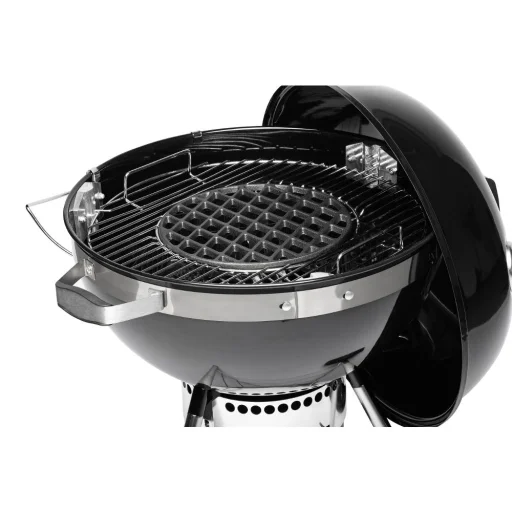 FIELDMANN FZG 1017 faszenes grillsütő fedéllel, hőmérővel, 50,5 cm, fekete - 4