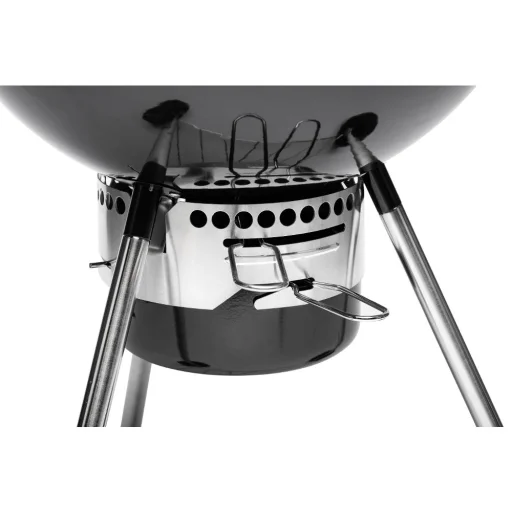 FIELDMANN FZG 1017 faszenes grillsütő fedéllel, hőmérővel, 50,5 cm, fekete - 7