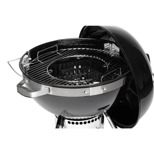 FIELDMANN FZG 1017 faszenes grillsütő fedéllel, hőmérővel, 50,5 cm, fekete - 3