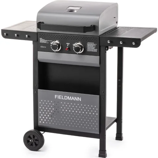 FIELDMANN FZG 3000 2 égőfejes gázgrill öntöttvas ráccsal - 1
