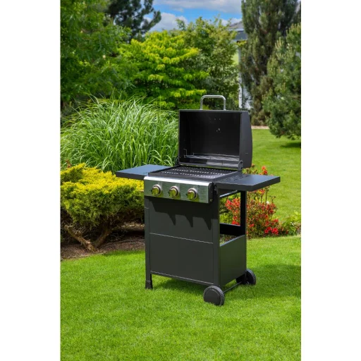 FIELDMANN FZG 3003 3 égőfejes gázgrill fekete/szürke - 6