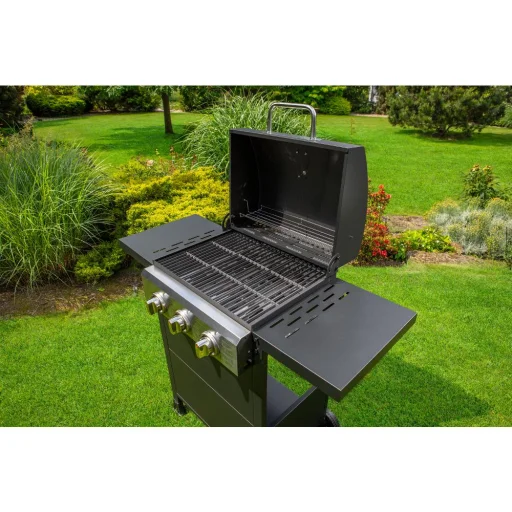FIELDMANN FZG 3003 3 égőfejes gázgrill fekete/szürke - 7