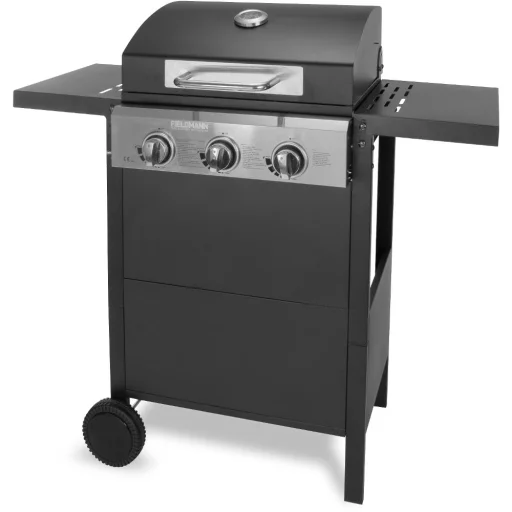 FIELDMANN FZG 3003 3 égőfejes gázgrill fekete/szürke - 2