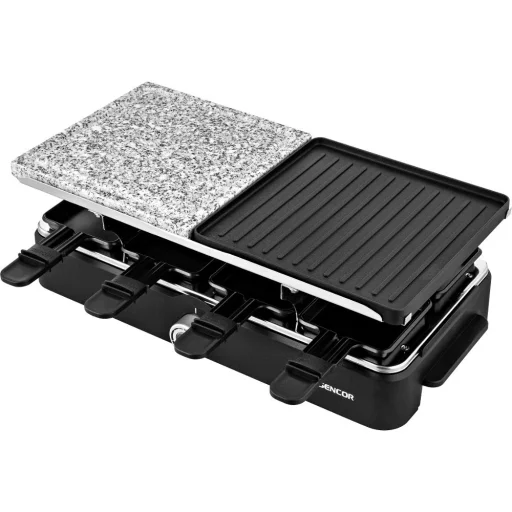 SENCOR SBG 0260BK Raclette grill 1400 W, 8 edénnyel és 8 spatulával - 3