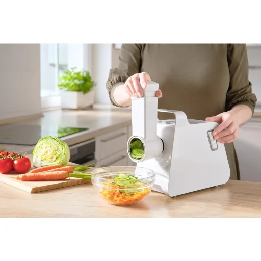 SENCOR SMG 4410WH húsdaráló 1400 W fehér, reszelő- és szeletelő feltétekkel - 9