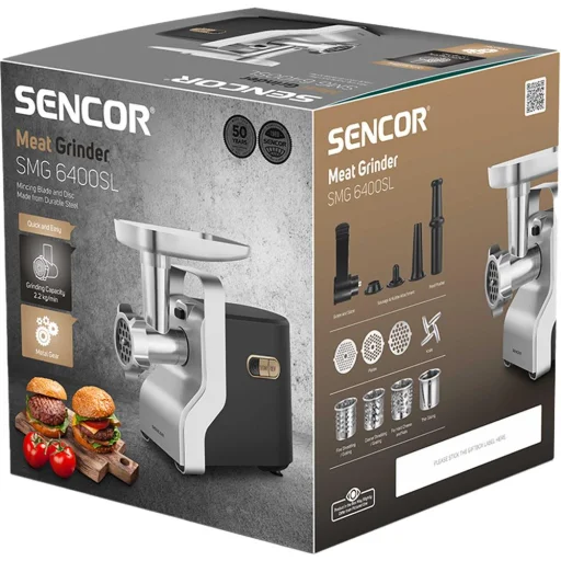 SENCOR SMG 6400SL húsdaráló 1400 W, reszelő- és szeletelő feltétekkel - 10