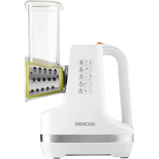 SENCOR SSG 4300WH elektromos zöldség- és gyümölcsszeletelő és reszelő, 150 W, fehér - 2
