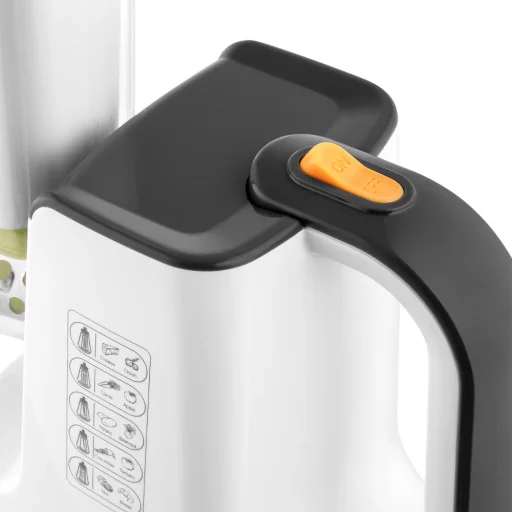 SENCOR SSG 4500WH elektromos zöldség- és gyümölcsszeletelő 5 cserélhető tartozékkal, fehér - 12