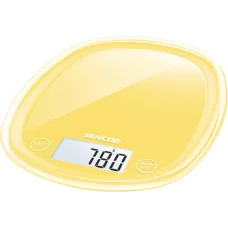 Sencor SKS 36YL digitális konyhai mérleg 5 kg, sárga