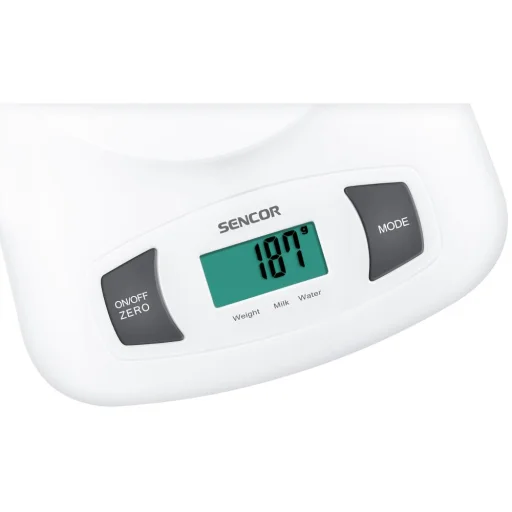 Sencor SKS 4001WH tálas konyhai mérleg 5 kg, fehér - 4