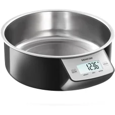 SENCOR SKS 4030BK tálas konyhai mérleg rozsdamentes acél tállal, 5 kg, fekete