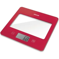 SENCOR SKS 5034RD digitális konyhai mérleg 5 kg, piros