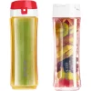 Sencor SBL 2214RD smoothie készítő 500 W, 0,6 l és 0,3 l Tritan pohárral, piros thumbnail