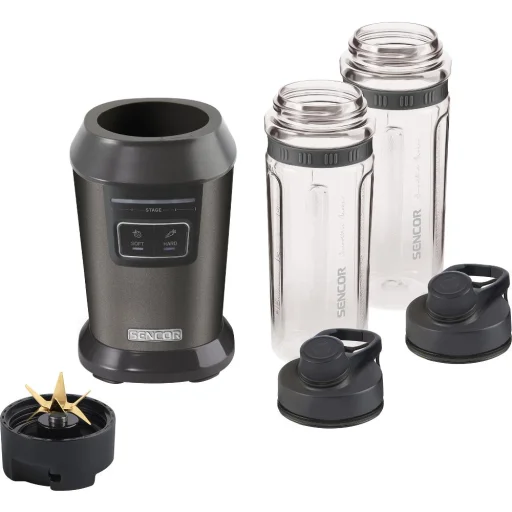 SENCOR SBL 7078BK smoothie készítő 2 db 0,6 l-es TRITAN sportpohárral, 800 W, fekete - 4