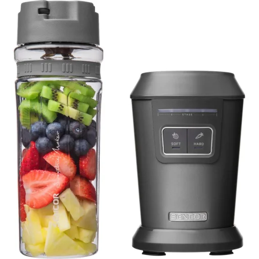 SENCOR SBL 7078BK smoothie készítő 2 db 0,6 l-es TRITAN sportpohárral, 800 W, fekete - 8