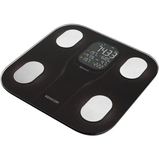 SENCOR SBS 9002BK okos fitnesz személymérleg Bluetooth kapcsolattal, fekete - 3
