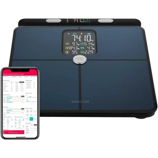 SENCOR SBS 9102BK inteligentná osobná fitnes váha s Bluetooth pripojením, čierna - 2