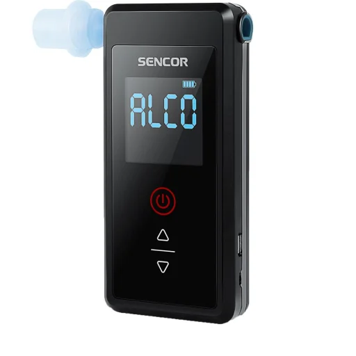 SENCOR SCA BA50FC digitális alkoholszonda beépített akkumulátorral, 2 fúvókával - 1