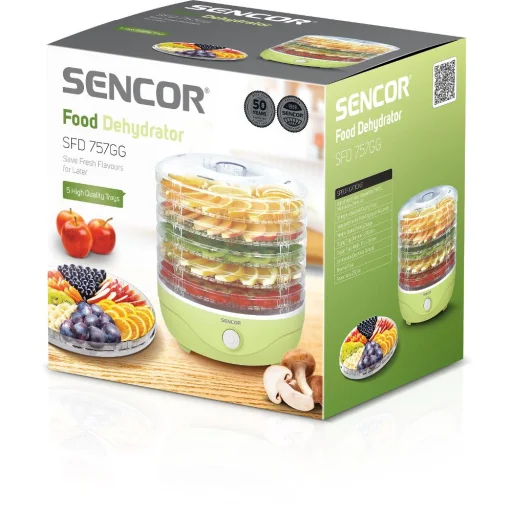 SENCOR SFD 757GG sušička potravín, 250 W, 5 sušiacich sít - 14