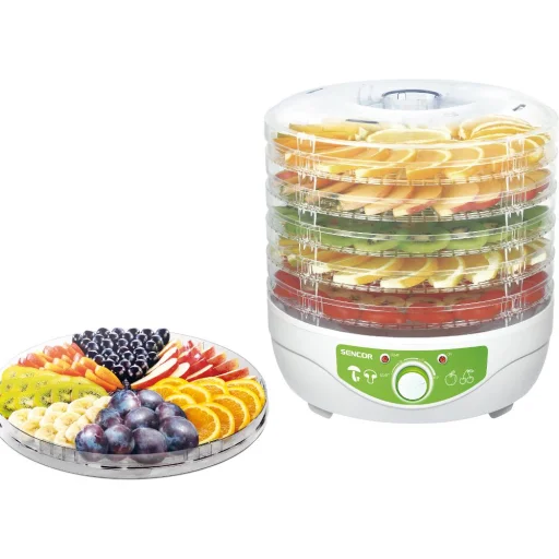 Sencor SFD 790WH sušička ovocia, 250 W, 5 podnosov, biela - 2