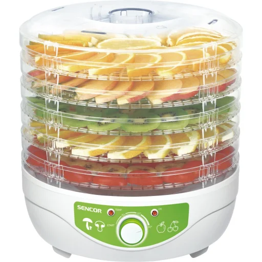 Sencor SFD 790WH sušička ovocia, 250 W, 5 podnosov, biela - 1