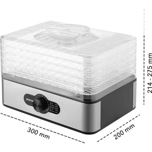 SENCOR SFD 950SS sušička potravín 240 W, s 5 sušiacimi sitami - 5