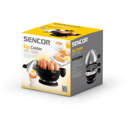 SENCOR SEG 720BS varič vajec, na 7 ks, 380 W, s nerezovým vekom - 5