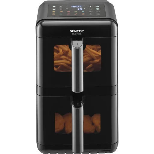 SENCOR SFR 1260BK dvojzónová teplovzdušná fritéza 11,6 l, 3000 W, čierna - 4