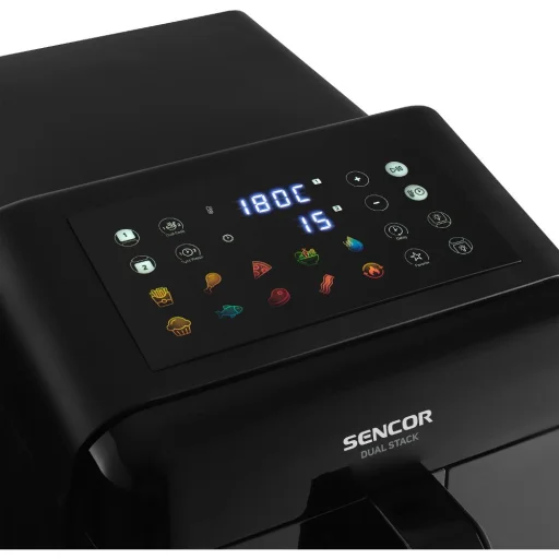 SENCOR SFR 1260BK dvojzónová teplovzdušná fritéza 11,6 l, 3000 W, čierna - 5