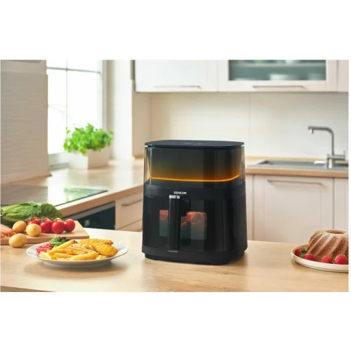 SENCOR SFR 5050BK 5 l forrólevegős fritőz vízpermetező funkcióval, fekete - 11