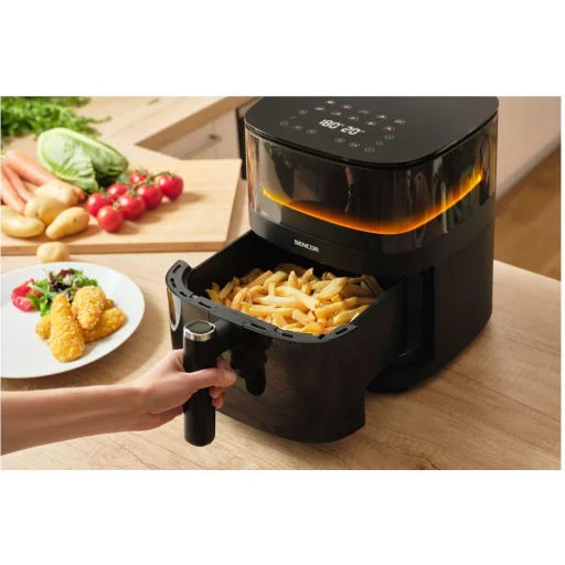 SENCOR SFR 5050BK 5 l forrólevegős fritőz vízpermetező funkcióval, fekete - 13