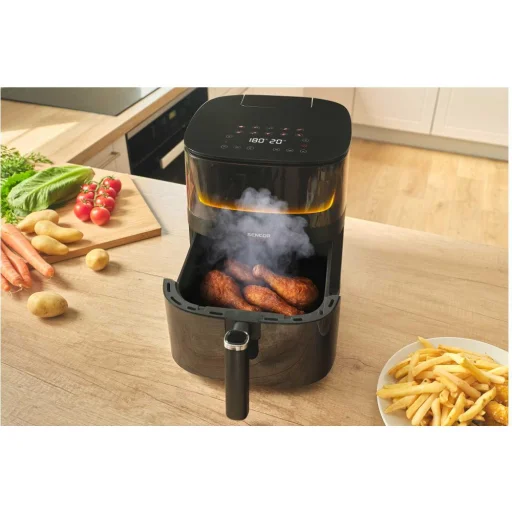 SENCOR SFR 5050BK 5 l forrólevegős fritőz vízpermetező funkcióval, fekete - 14