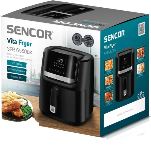 SENCOR SFR 6550BK Vita forrólevegős fritőz 6,5 l 1600 W fekete - 11