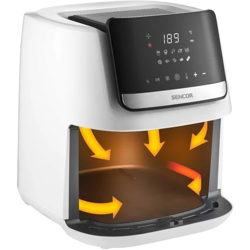 SENCOR SFR 6551WH forrólevegős fritőz 6,5 l, 1600 W, fehér - 4