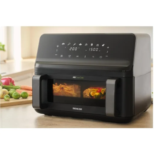 SENCOR SFR 9650BK forrólevegős fritőz, 9 l, 2700 W, fekete - 8
