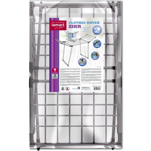 LAMART LT8104 FLOVI összecsukható ruhaszárító 15 m, 15 kg - 3