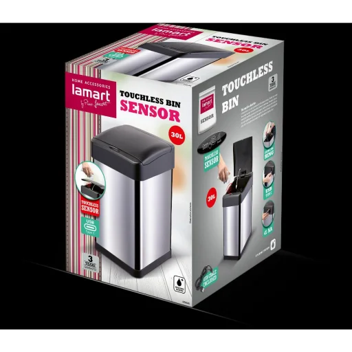 LAMART LT8105 USB szenzoros szemetes 30 l - 6