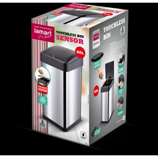 LAMART LT8106 USB szenzoros szemetes 40 l - 6