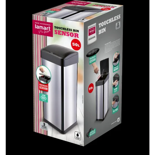 LAMART LT8107 USB szenzoros szemetes 50 l - 6