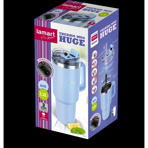 LAMART HUGE LT4087 termosz, kék, 1,2 l - 7