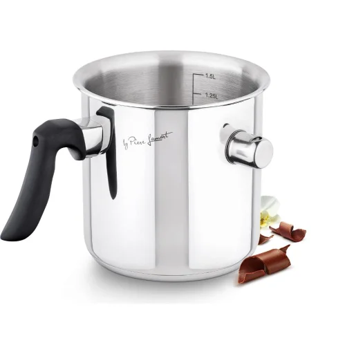 LAMART LT1068 LAIT duplafalú tejforraló edény 1,5 l, nemesacél - 2