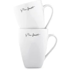 LAMART LT9015 DINE porcelán bögre készlet 2 db 350 ml fehér