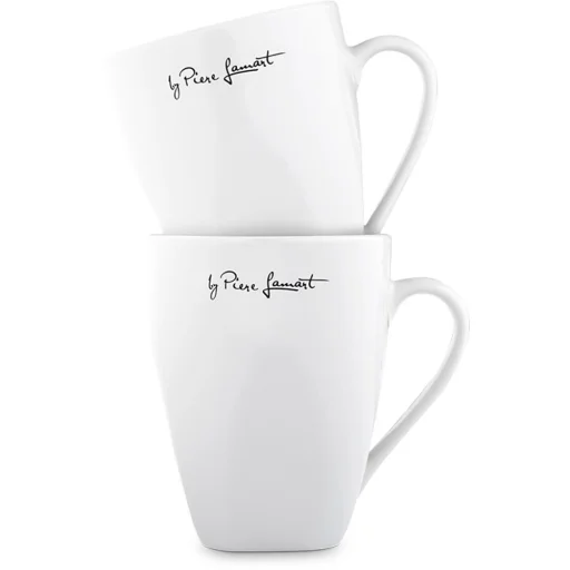 LAMART LT9015 DINE porcelán bögre készlet 2 db 350 ml fehér - 1