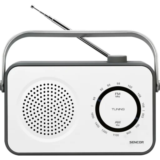 SENCOR SRD 2100 W hordozható AM/FM táskarádió, fehér - 2