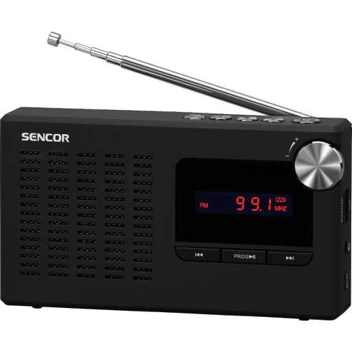 Sencor SRD 2215 hordozható PLL FM rádió USB/MP3 és microSD lejátszóval - 1